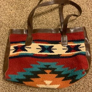Navajo, faux leather purse